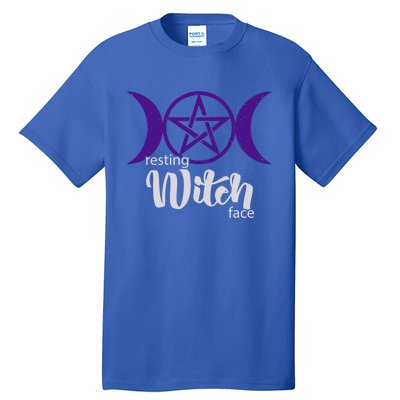 Resting Witch Face Wiccan Occult Pagan Gift Tall T-Shirt