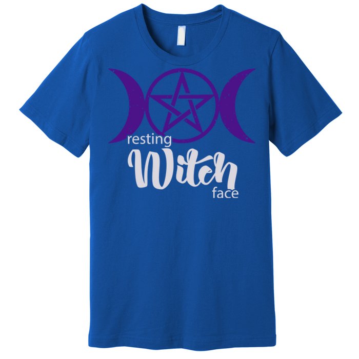 Resting Witch Face Wiccan Occult Pagan Gift Premium T-Shirt