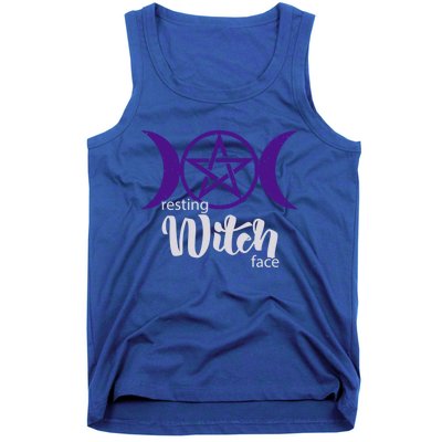 Resting Witch Face Wiccan Occult Pagan Gift Tank Top