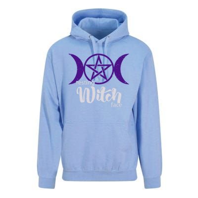 Resting Witch Face Wiccan Occult Pagan Gift Unisex Surf Hoodie