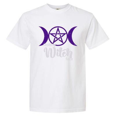 Resting Witch Face Wiccan Occult Pagan Gift Garment-Dyed Heavyweight T-Shirt