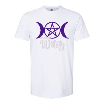 Resting Witch Face Wiccan Occult Pagan Gift Softstyle CVC T-Shirt