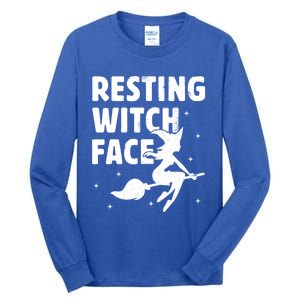 Resting Witch Face Gift Witches Halloween Costume Gift Tall Long Sleeve T-Shirt