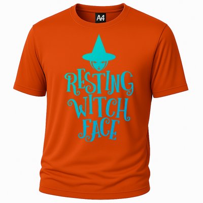 Resting Witch Face Funny Halloween Cool Gift Cooling Performance Crew T-Shirt