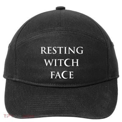 Resting Witch Face Gothic Wiccan Great Gift 7-Panel Snapback Hat