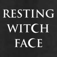 Resting Witch Face Gothic Wiccan Great Gift Adult Drive Performance Visor