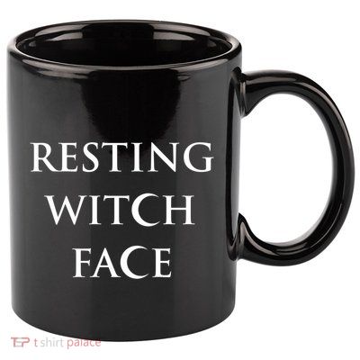 Resting Witch Face Gothic Wiccan Great Gift 11oz C Handle Ceramic Mug