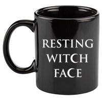 Resting Witch Face Gothic Wiccan Great Gift 11oz C Handle Ceramic Mug