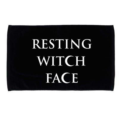 Resting Witch Face Gothic Wiccan Great Gift Microfiber Hand Towel