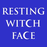 Resting Witch Face Gothic Wiccan Great Gift Apron