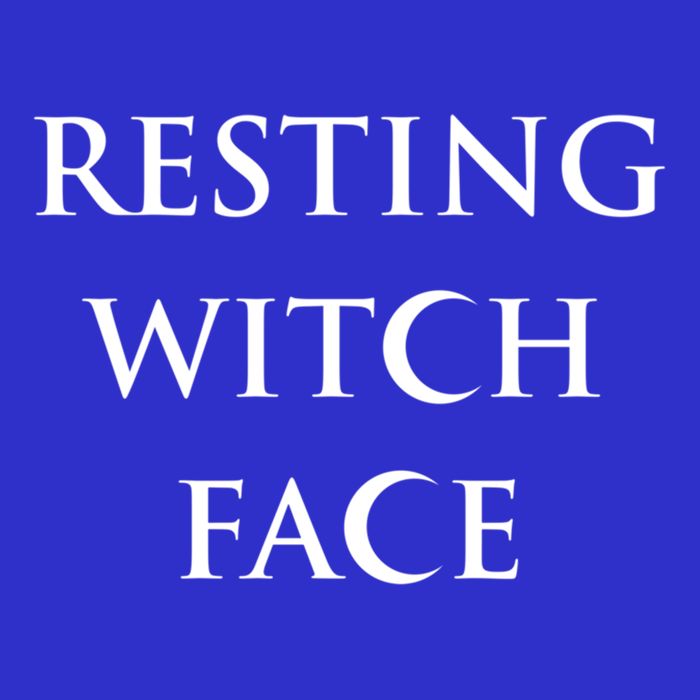 Resting Witch Face Gothic Wiccan Great Gift Apron