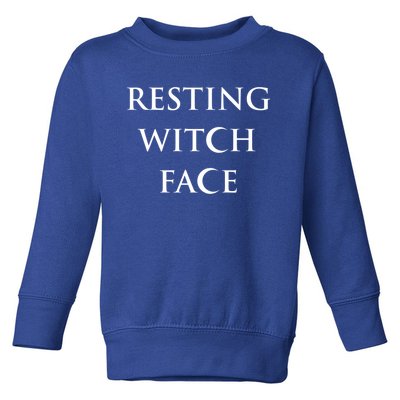 Resting Witch Face Gothic Wiccan Great Gift Toddler Sweatshirt