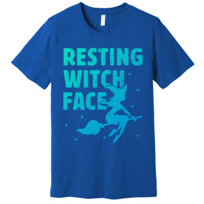 Resting Witch Face Gift Witches Halloween Costume Gift Premium T-Shirt