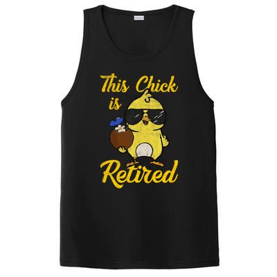 Retired Women Funny Retirement PosiCharge Competitor Tank