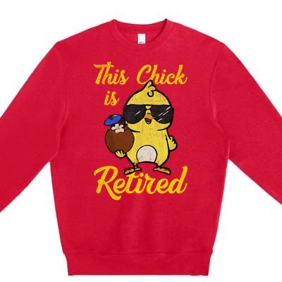 Retired Women Funny Retirement Premium Crewneck Sweatshirt