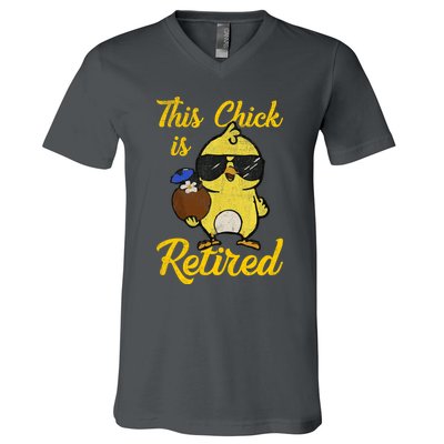 Retired Women Funny Retirement V-Neck T-Shirt