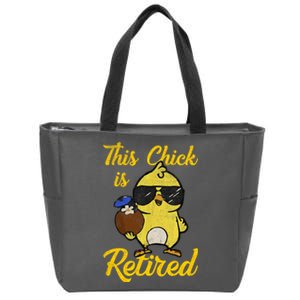 Retired Women Funny Retirement Zip Tote Bag