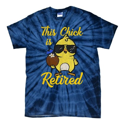 Retired Women Funny Retirement Tie-Dye T-Shirt