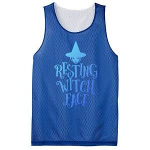 Resting Witch Face Funny Halloween Cool Gift Mesh Reversible Basketball Jersey Tank