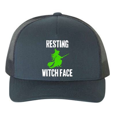 Resting Witch Face Halloween Costume Funny Gift Yupoong Adult 5-Panel Trucker Hat