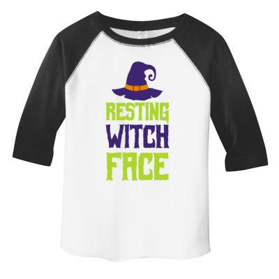 Resting Witch Face Halloween Costume Witchy Hat Gift Toddler Fine Jersey T-Shirt