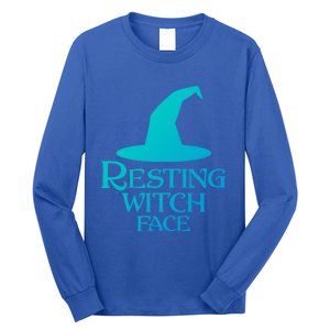 Resting Witch Face Silly Halloween Gift Long Sleeve Shirt