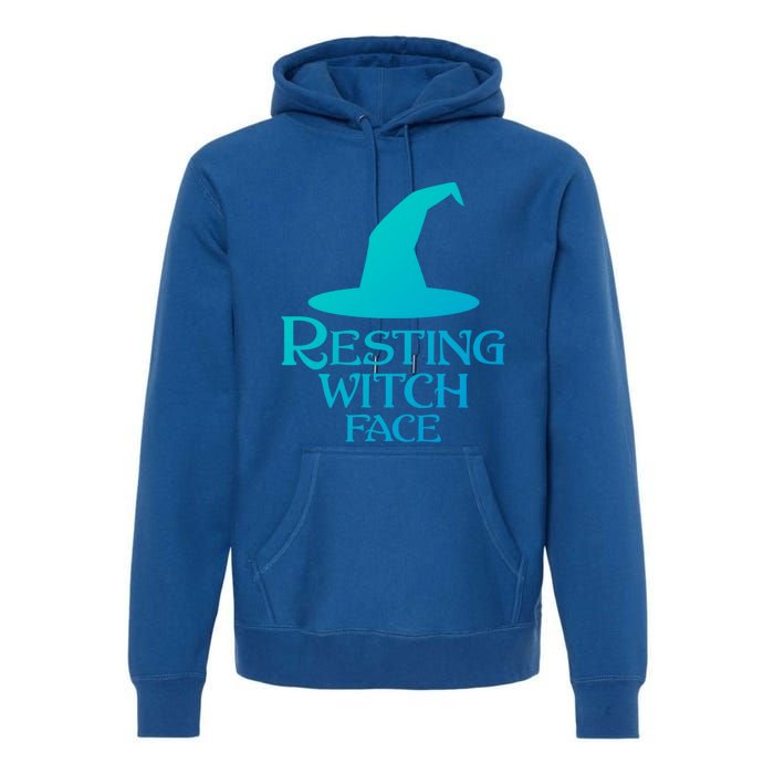 Resting Witch Face Silly Halloween Gift Premium Hoodie