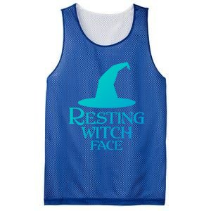 Resting Witch Face Silly Halloween Gift Mesh Reversible Basketball Jersey Tank