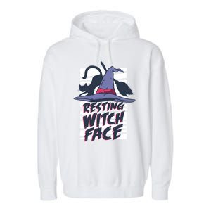 Resting Witch Face Halloween Meaningful Gift Garment-Dyed Fleece Hoodie