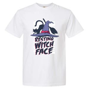 Resting Witch Face Halloween Meaningful Gift Garment-Dyed Heavyweight T-Shirt