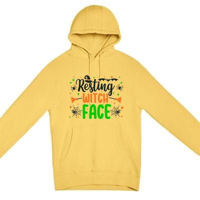 Resting Witch Face Spooky Halloween Vibes Meaningful Gift Premium Pullover Hoodie