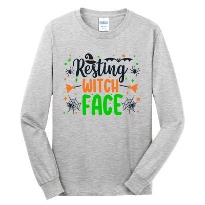 Resting Witch Face Spooky Halloween Vibes Meaningful Gift Tall Long Sleeve T-Shirt