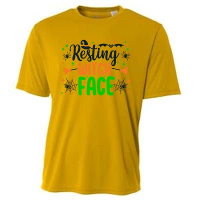 Resting Witch Face Spooky Halloween Vibes Meaningful Gift Cooling Performance Crew T-Shirt