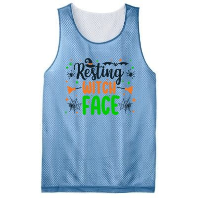 Resting Witch Face Spooky Halloween Vibes Meaningful Gift Mesh Reversible Basketball Jersey Tank