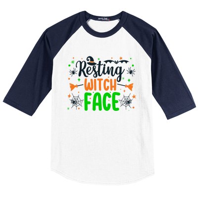 Resting Witch Face Spooky Halloween Vibes Meaningful Gift Baseball Sleeve Shirt