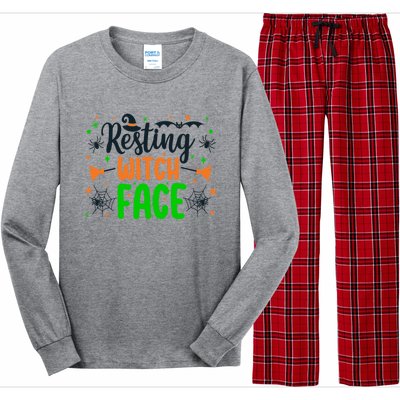 Resting Witch Face Spooky Halloween Vibes Meaningful Gift Long Sleeve Pajama Set