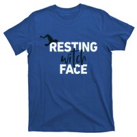 Resting Witch Face Halloween Witch Hat Black Gift T-Shirt