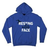 Resting Witch Face Halloween Witch Hat Black Gift Tall Hoodie