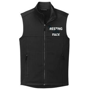 Resting Witch Face Halloween Witch Hat Black Gift Collective Smooth Fleece Vest