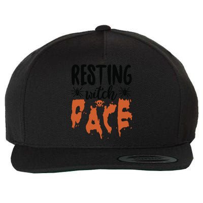 Resting Witch Face Halloween Humor Gift Wool Snapback Cap