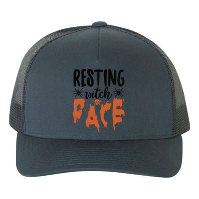 Resting Witch Face Halloween Humor Gift Yupoong Adult 5-Panel Trucker Hat