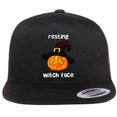 Resting Witch Face Great Gift Flatbill Hat