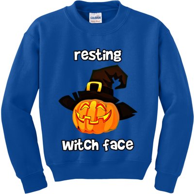 Resting Witch Face Great Gift Kids Sweatshirt
