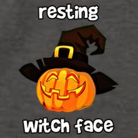 Resting Witch Face Great Gift Vector Backpack