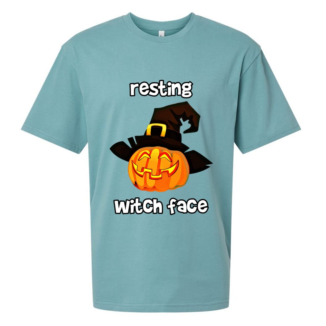 Resting Witch Face Great Gift Sueded Cloud Jersey T-Shirt