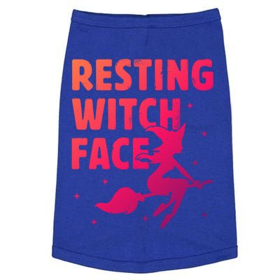 Resting Witch Face Gift Witches Halloween Costume Gift Doggie Tank