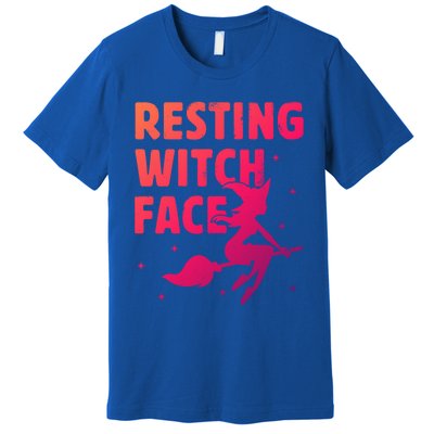 Resting Witch Face Gift Witches Halloween Costume Gift Premium T-Shirt