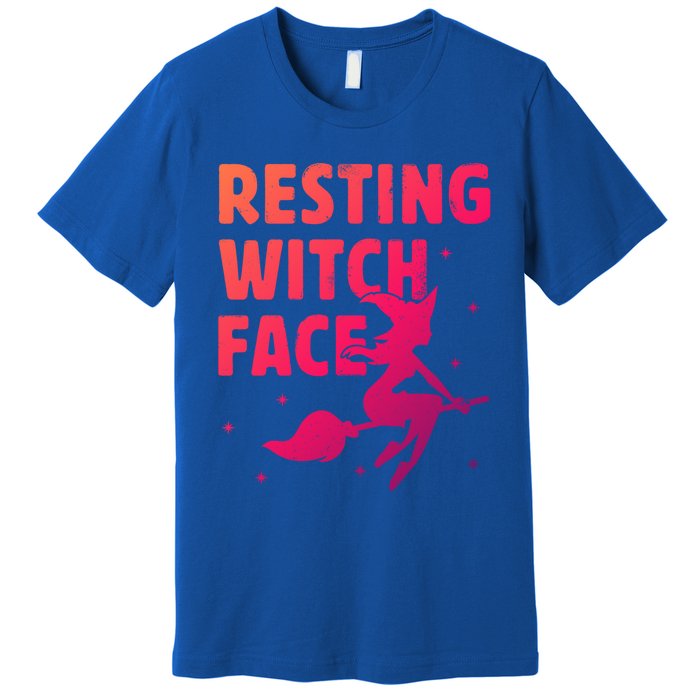 Resting Witch Face Gift Witches Halloween Costume Gift Premium T-Shirt