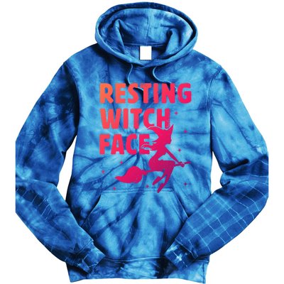 Resting Witch Face Gift Witches Halloween Costume Gift Tie Dye Hoodie