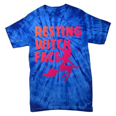 Resting Witch Face Gift Witches Halloween Costume Gift Tie-Dye T-Shirt